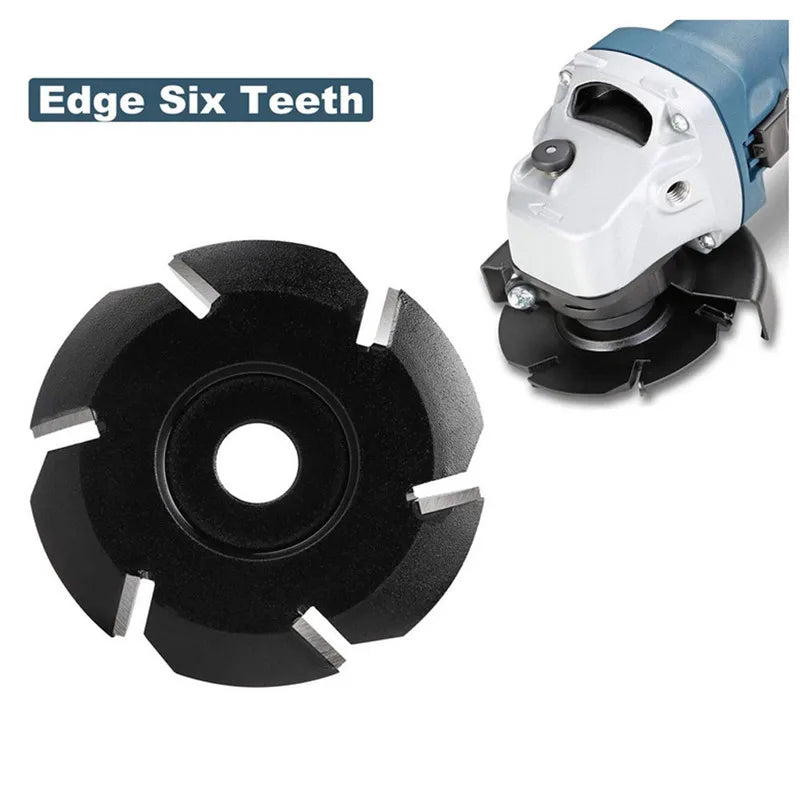 Disco de tallado de madera de seis dientes 4 1/2
